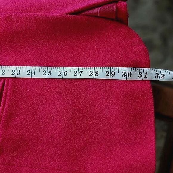 Vtg red wool cashmere blend single breasted blazer coat - Picture 10 of 14